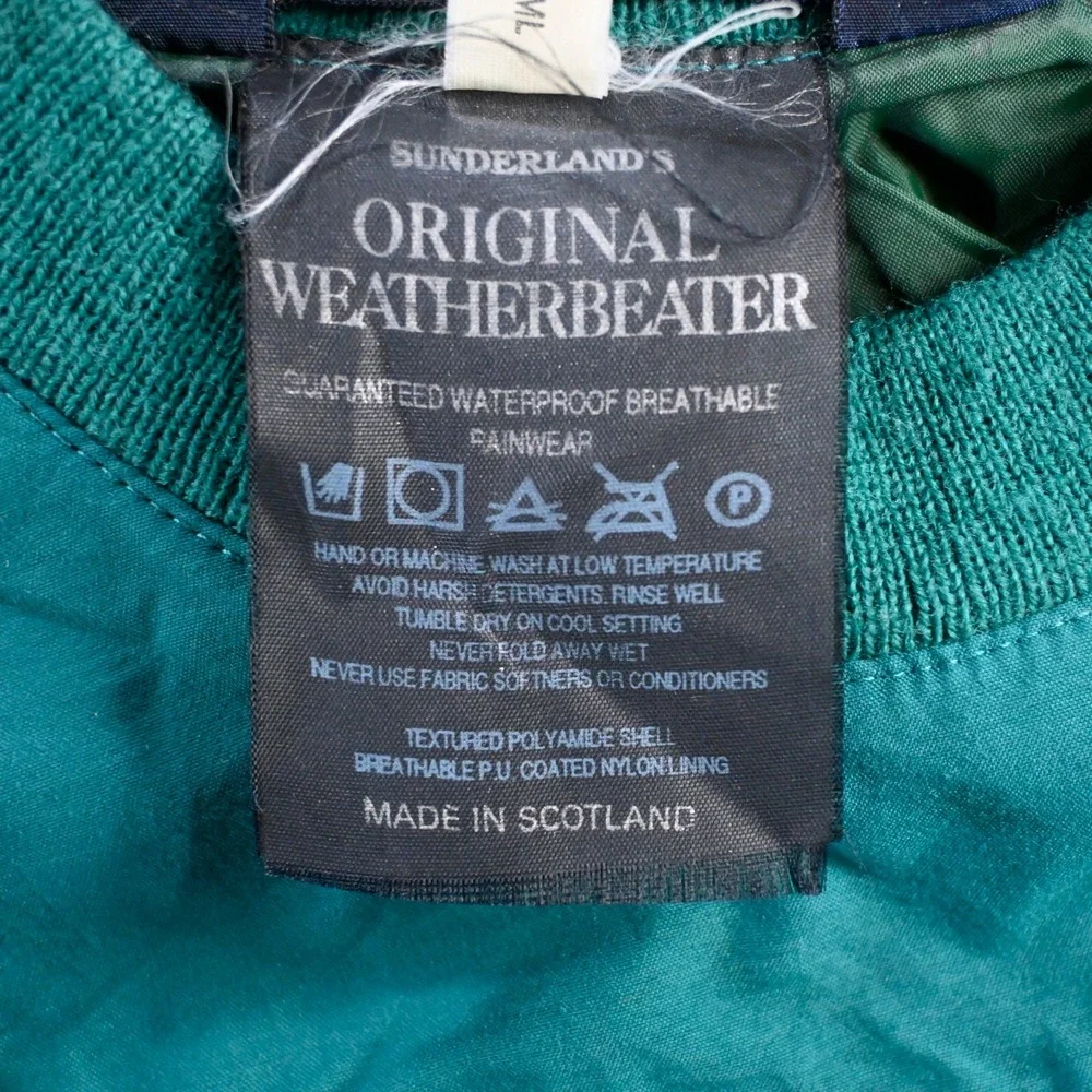Sunderland of Scotland Womens Original Weatherbeater Windbreaker Small Green